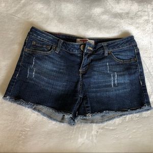 T five Denim shorts